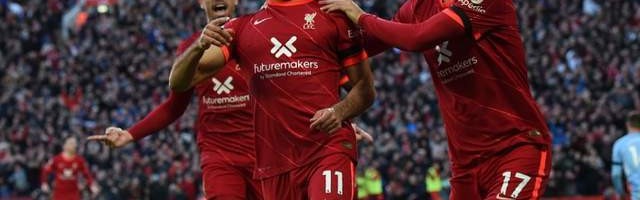  萨拉赫传射建功利物浦主场大胜曼联  